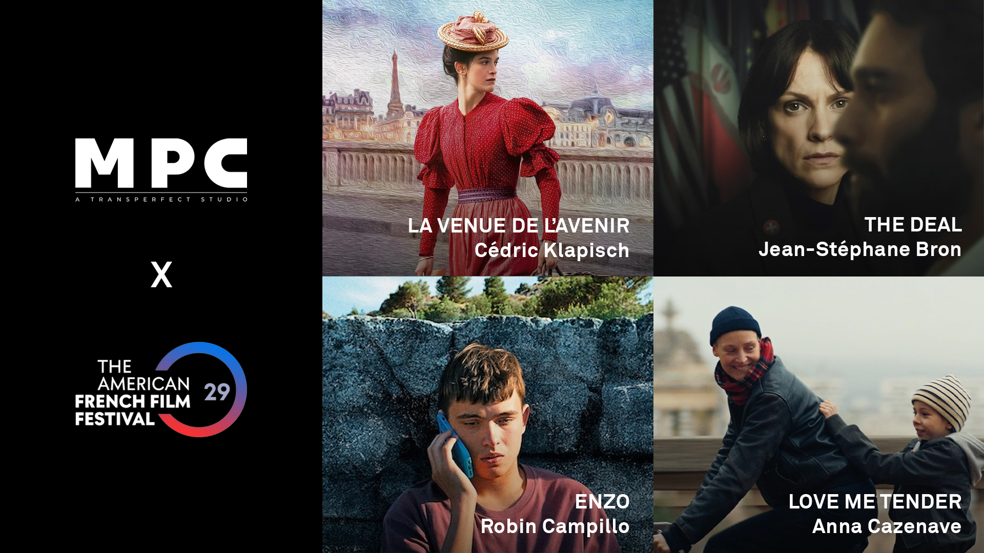 Des projets MPC à l’affiche du American French Film Festival 2025